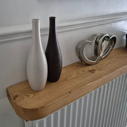 Rustic Floating Shelf | 14.5 cm Depth | Curved Edge