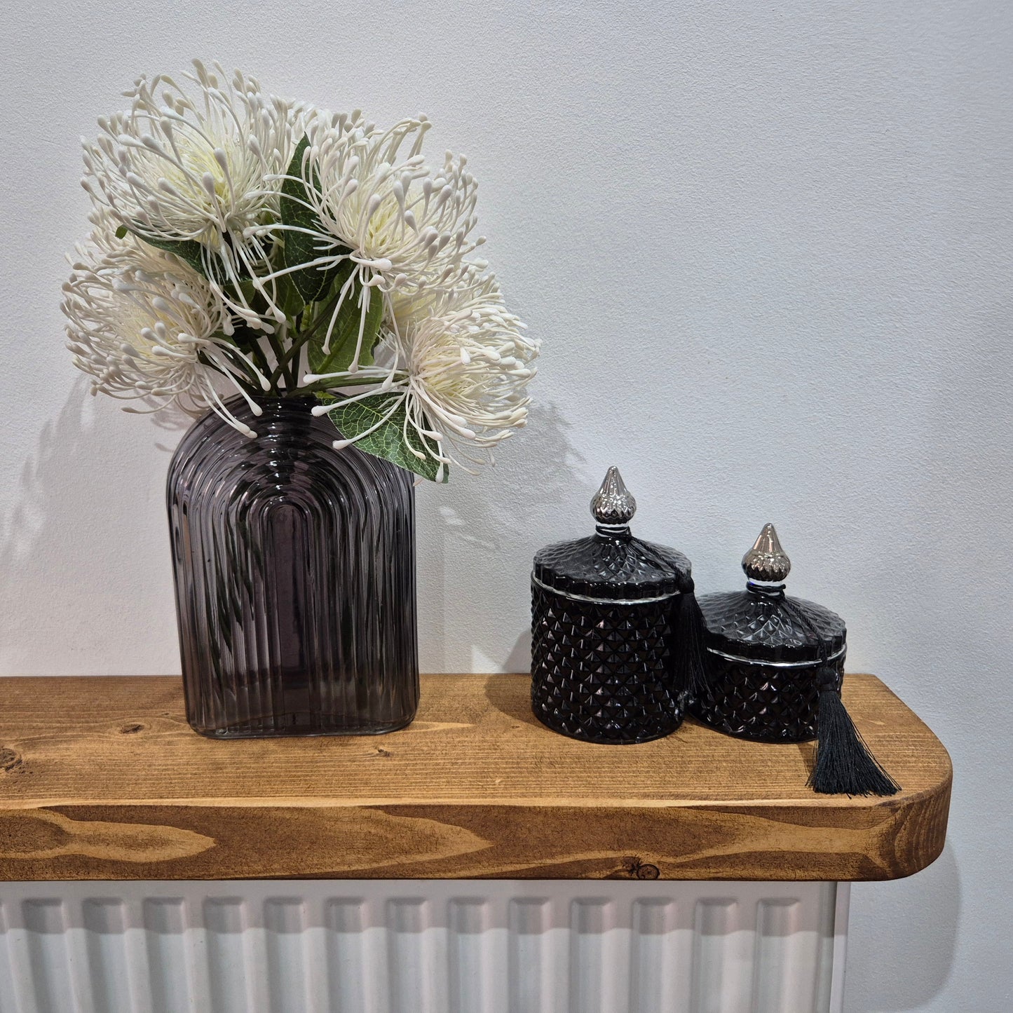 Rustic Floating Shelf | 14.5 cm Depth | Curved Edge