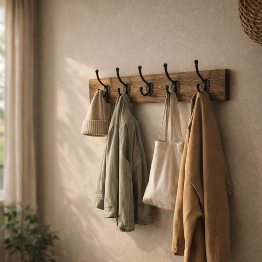 Coat Rack | Cast Iron Hooks