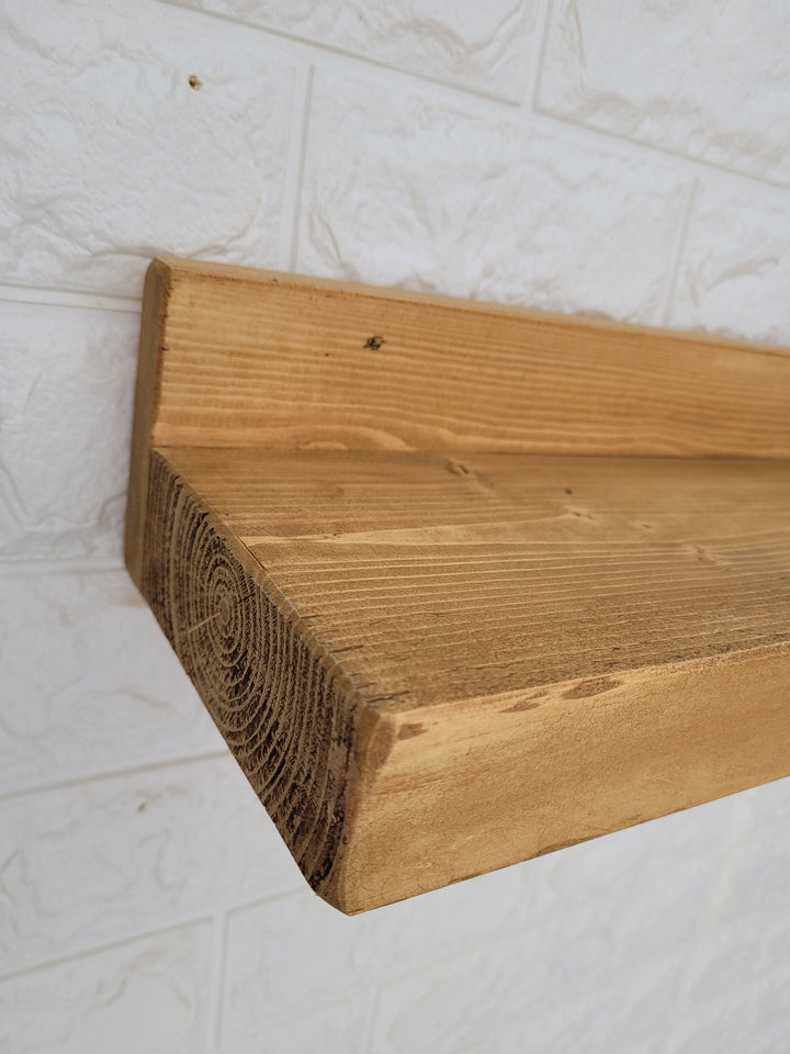 Chunky Rustic Shelf Handmade fine finish Various Colours 40cm-120cm Lengths Available - Fast dispatch