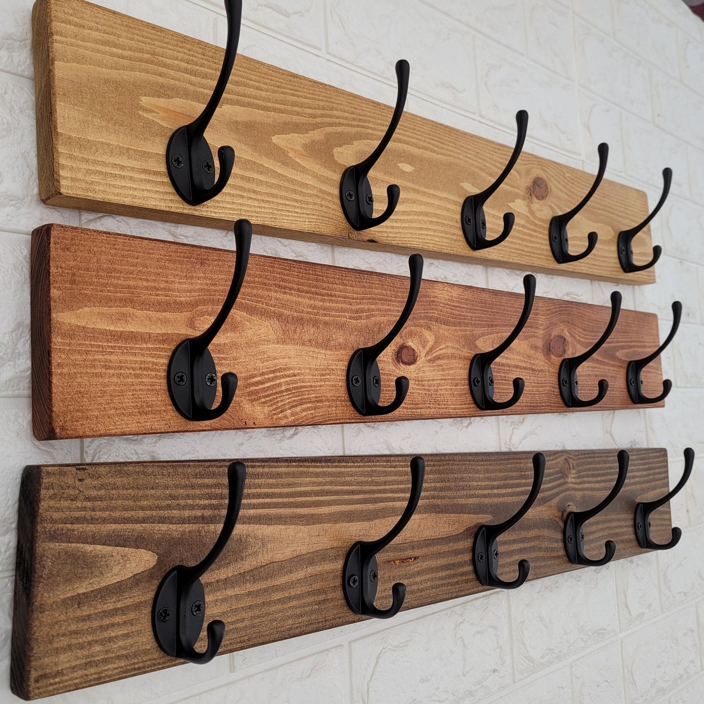 COAT RACK Handmade Vintage Cast Iron Coat Hook Reclaimed Wood Wall Mounted Floating Shelf for Hallway, Entryway, Utility Room or Bathroom.