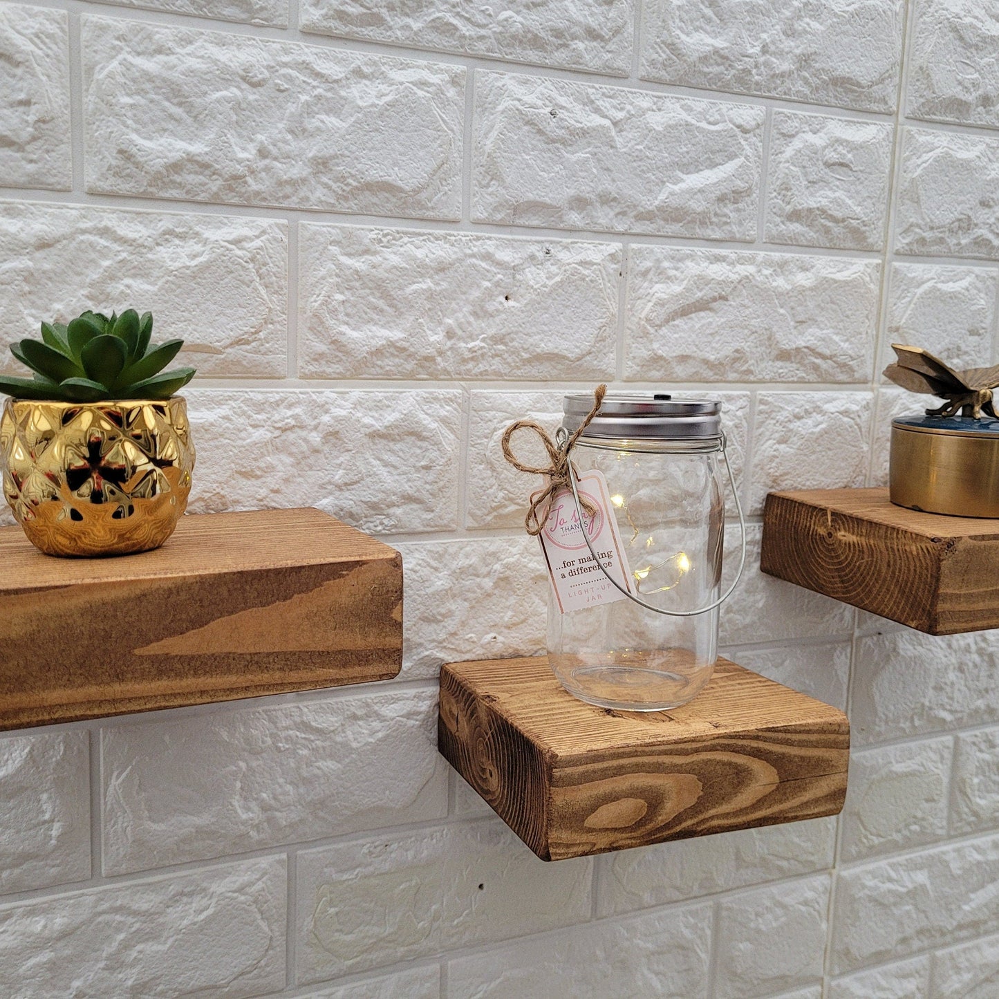 Wooden Small BLOCK Shelves Handmade Small Home Décor Toy Mini Shelf Rustic