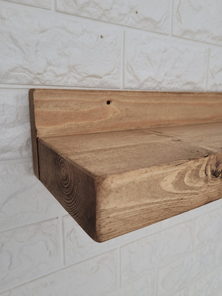 Chunky Rustic Shelf Handmade fine finish Various Colours 40cm-120cm Lengths Available - Fast dispatch