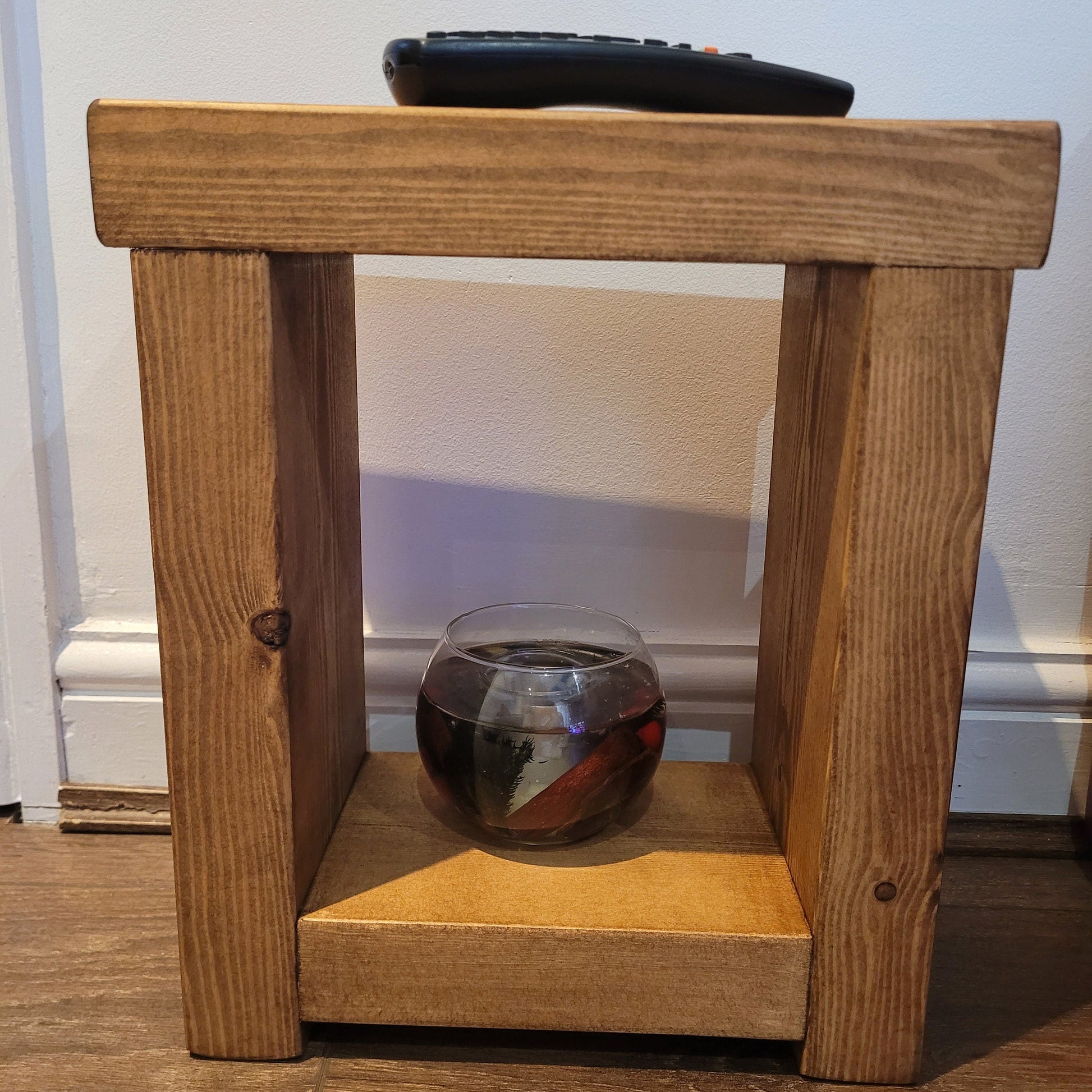Rustic Solid Wooden Mini end coffee slim narrow (14.5 cm) side wooden stool sofa table various colours and sizes handmade