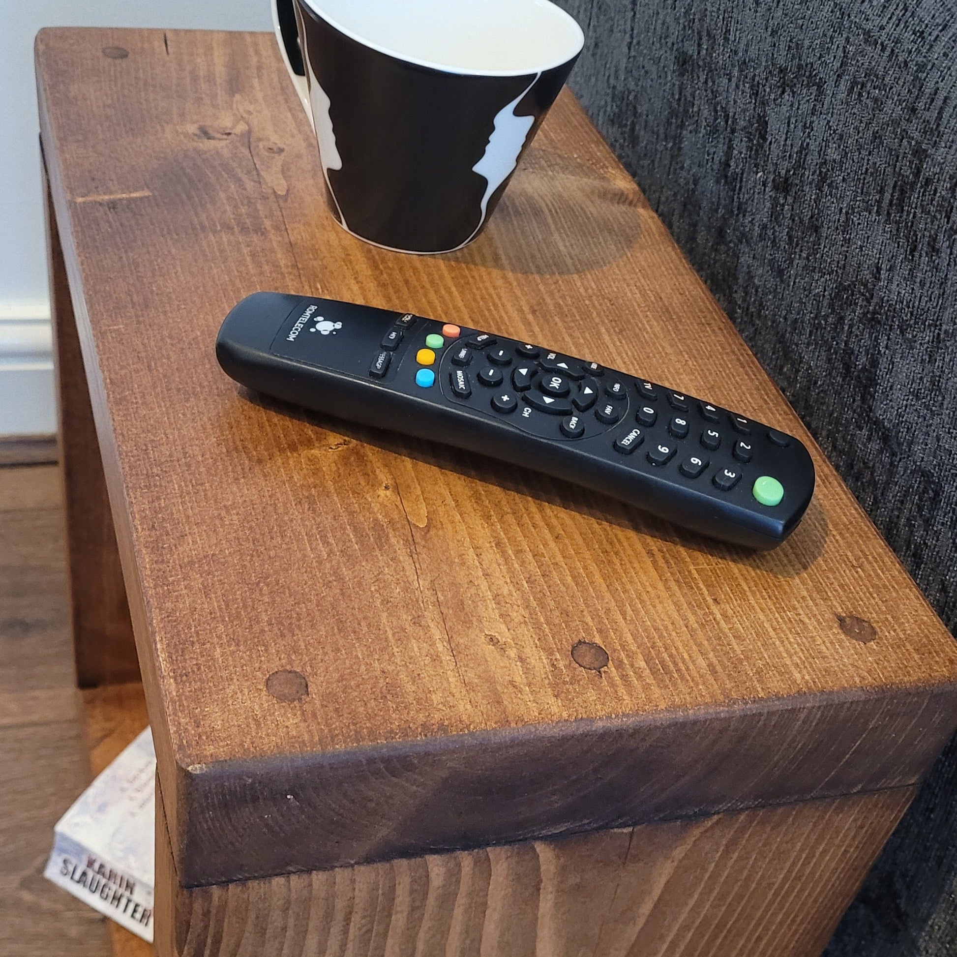 Solid rustic mini side cube coffee table14.5/17/19.5/22 cm deep various colours and sizes handmade