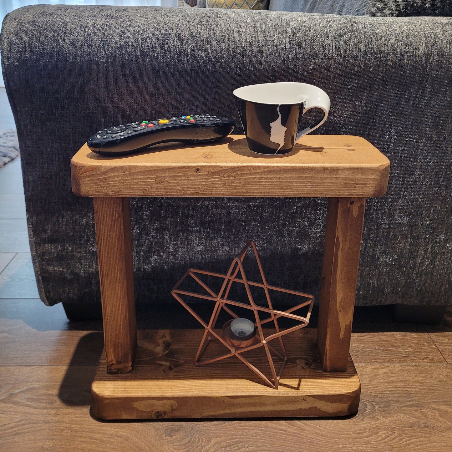 Slim rustic mini end coffee side table various colours and sizes handmade
