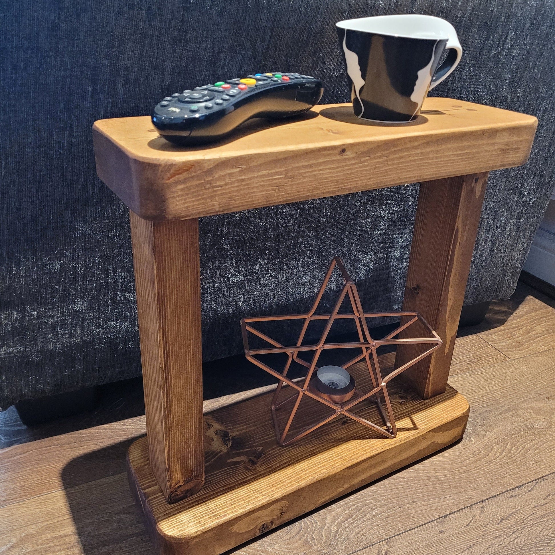 Slim rustic mini end coffee side table various colours and sizes handmade