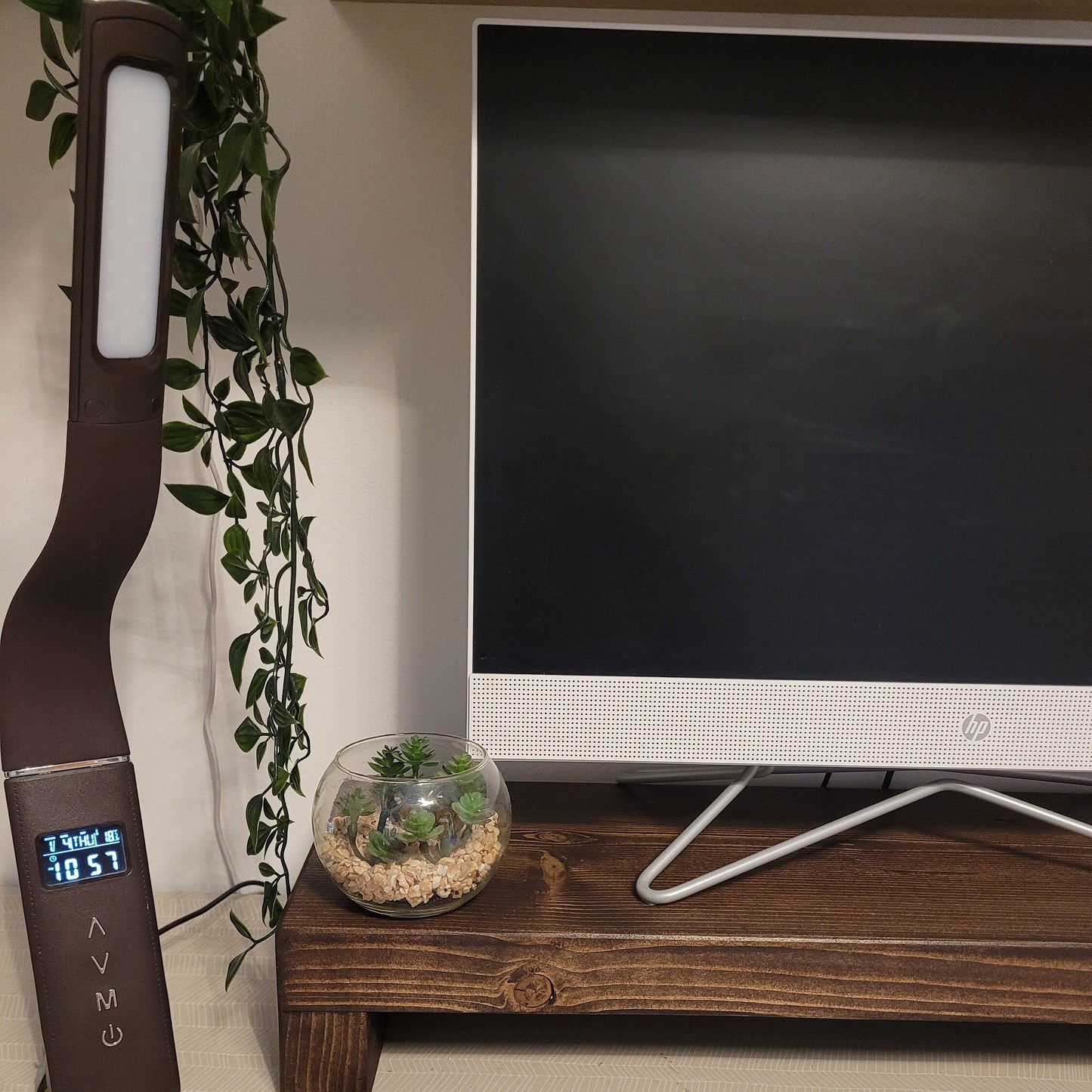 Handmade Rustic Laptop Monitor wooden shelf stand - various colours and sizes handmade