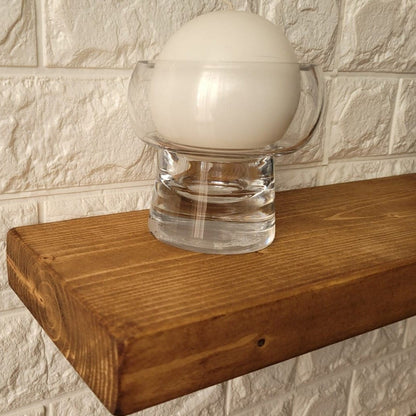Rustic wooden shelves wood 19.5 cm depth /4.5 cm NO BRACKETS