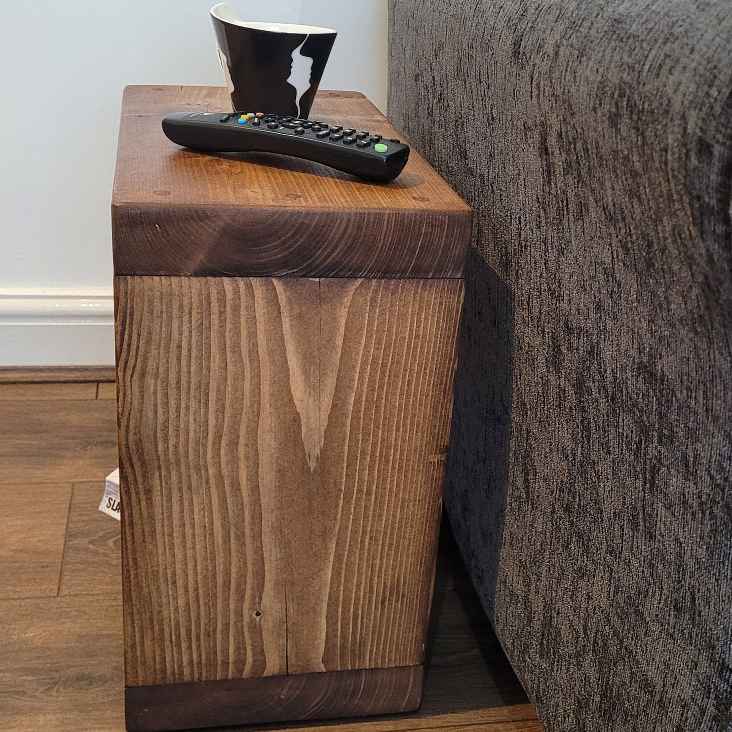 Solid rustic mini side cube coffee table14.5/17/19.5/22 cm deep various colours and sizes handmade