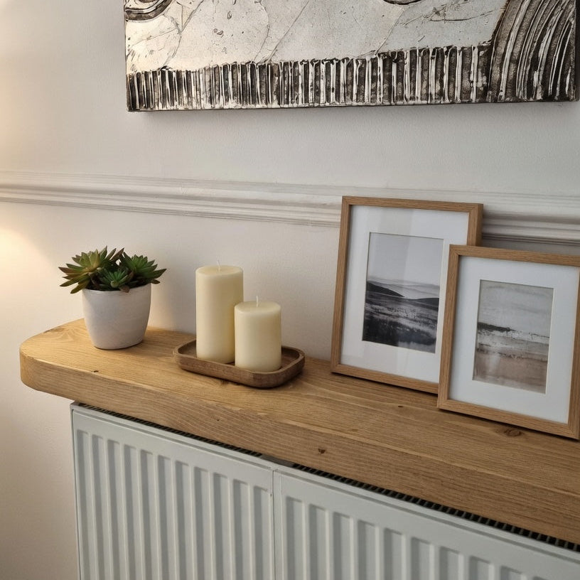 Rustic Floating Shelf | 14.5 cm Depth | Curved Edge