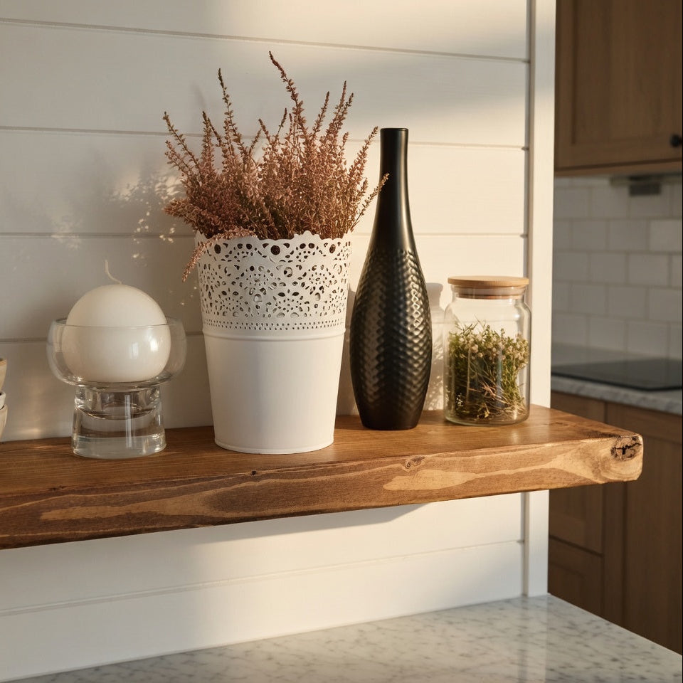 Rustic Floating Shelf UK | 14.5 cm Depth