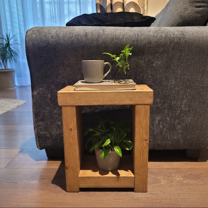 Handcrafted  Rustic Side Sofa Table | 14.5 cm Depth
